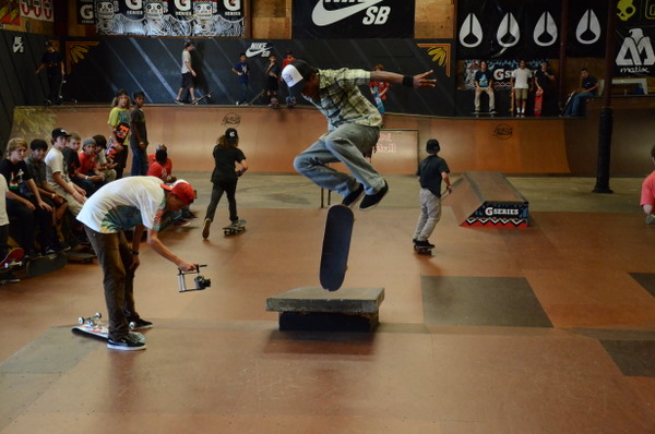 Here is the kid that won the Best Kickflip Contest